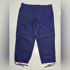Ann Taylor LOFT Blue Cropped‎ Pants Size 6